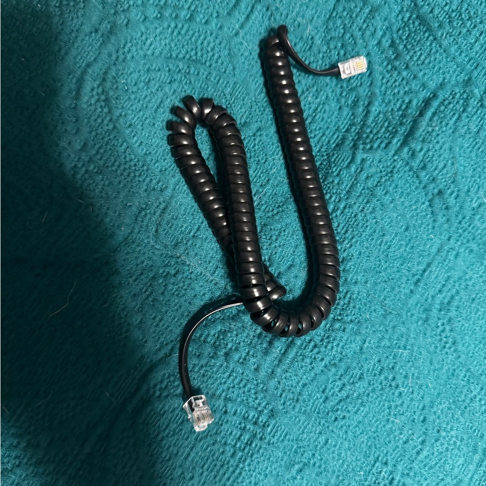 Black VoIP Home Phone Networking Cable